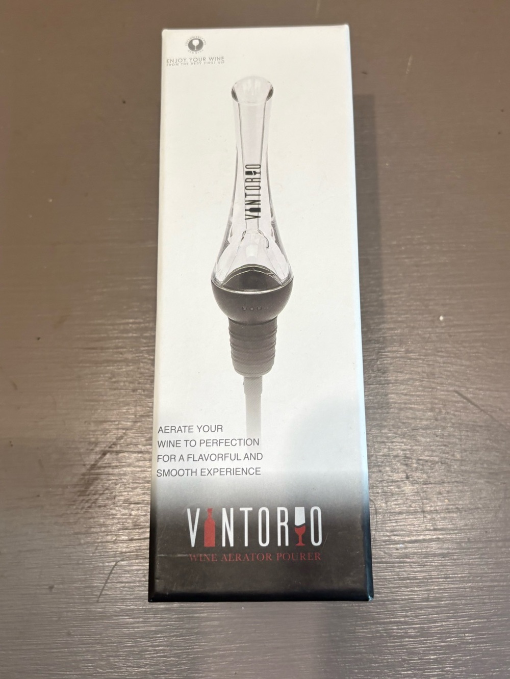 Wine Aerator Pourer - Clear and Black